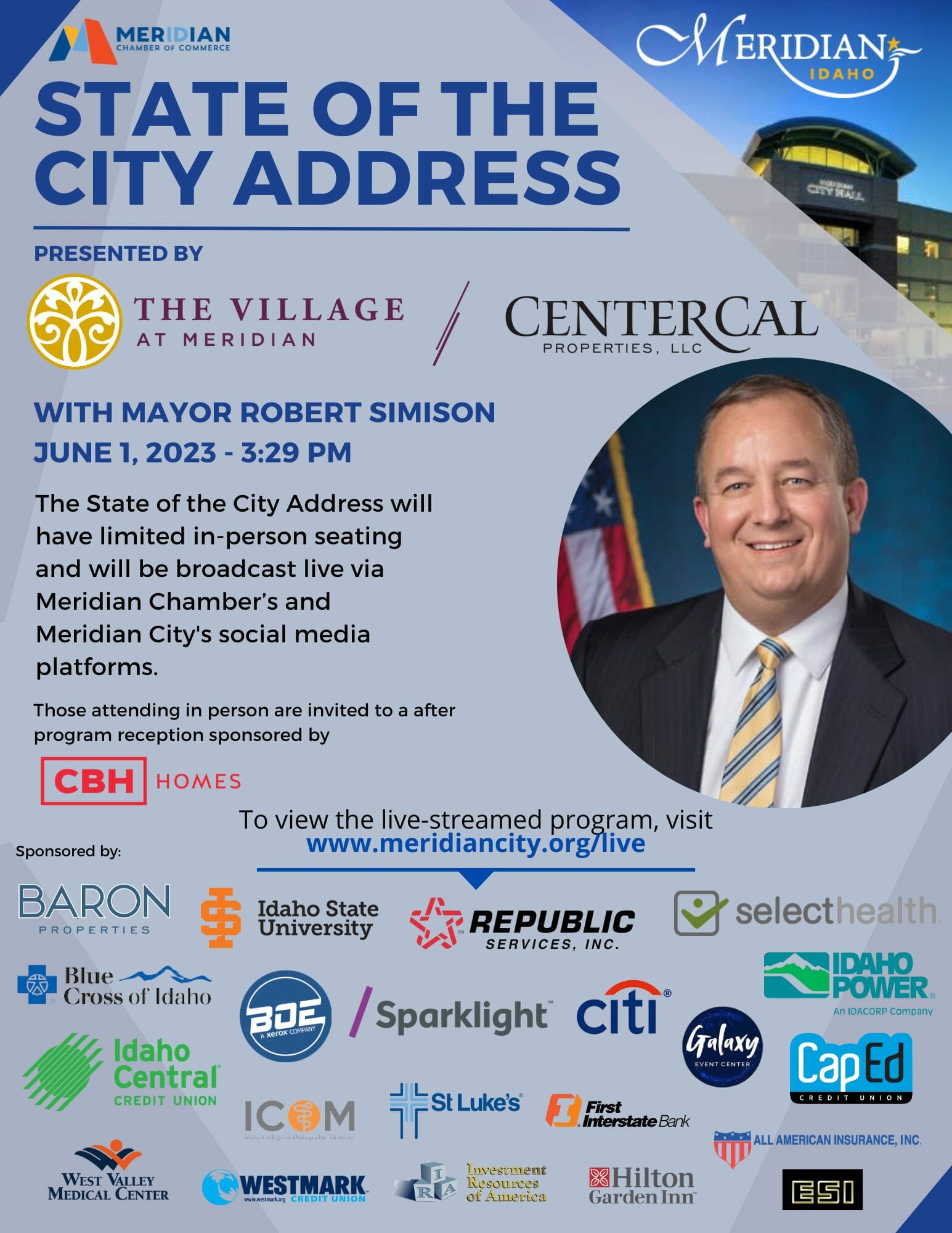 State of the City 2023 Flyer