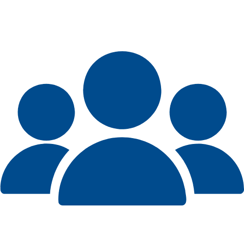 Blue and White Circle Surfing Club Logo